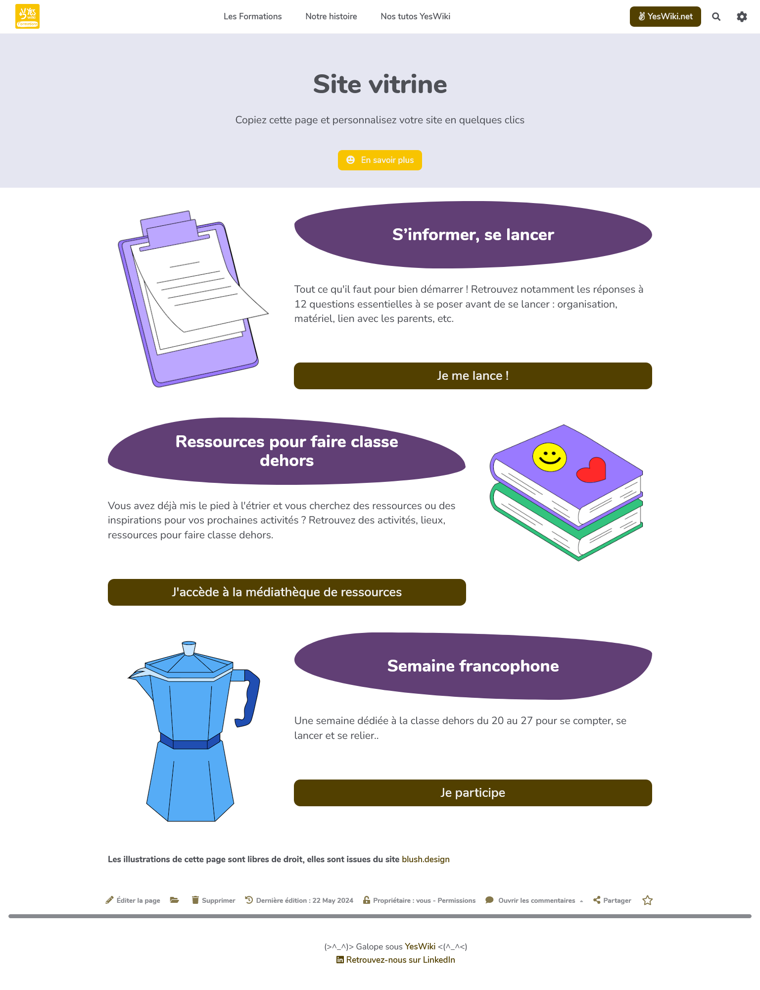 ExemplesPages_site_vitrine