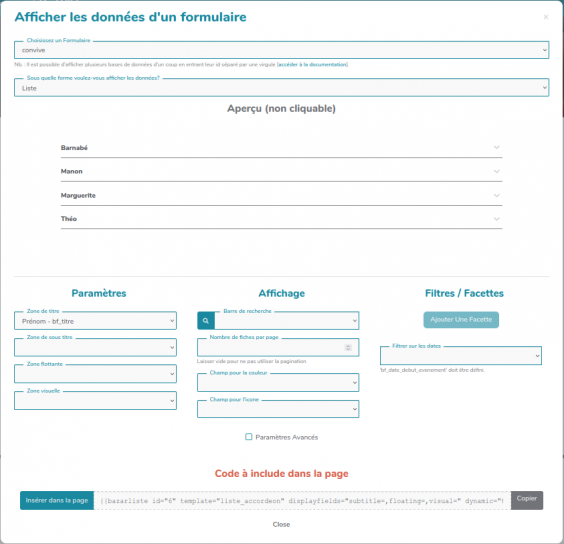 YWDocBazarAffichage_formulaire_affichage_choix_fait